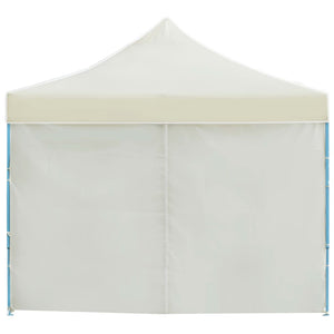 Tenda Pieghevole Pop-Up con 8 Pareti Laterali 3x9 m Crema