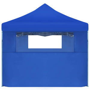 Tenda Pieghevole Pop-Up con 5 Pareti Laterali 3x9 m Blu