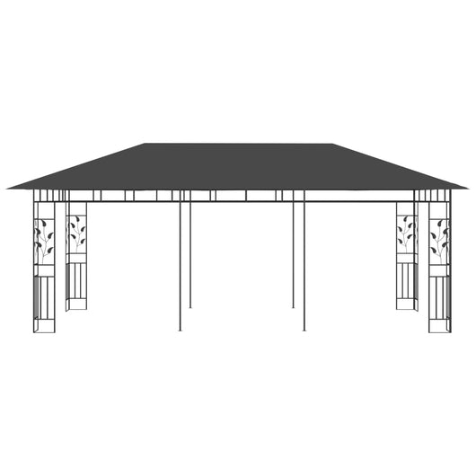 Gazebo con Zanzariera 6x3x2,73 m Antracite