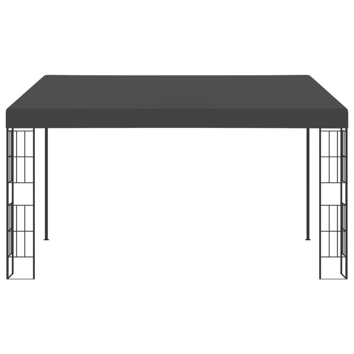 Gazebo a Parete 3x4 m Antracite in Tessuto