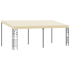 Gazebo a Parete 6x3x2,5 m Crema