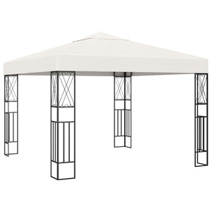 Gazebo 3x3 m Crema in Tessuto