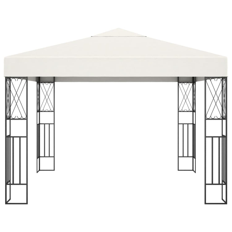 Gazebo 3x3 m Crema in Tessuto