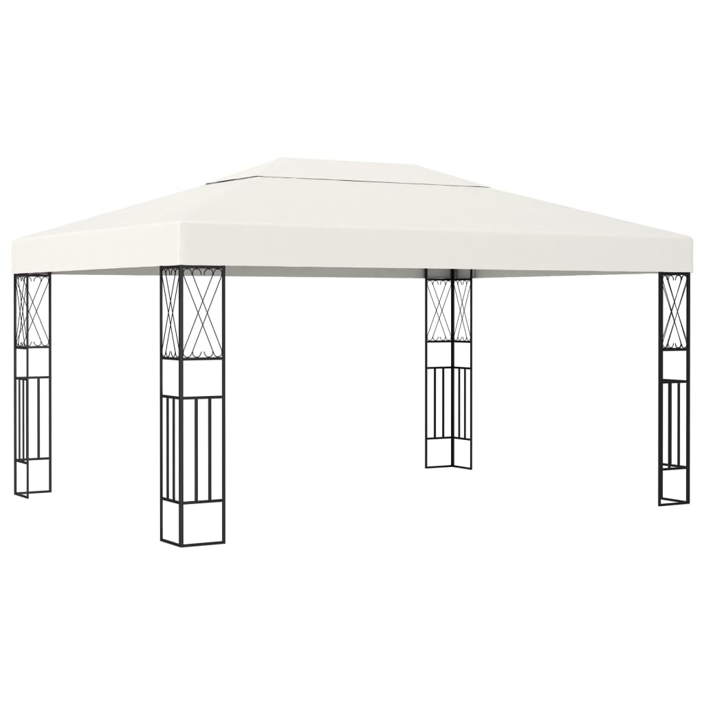 Gazebo 3x4 m Crema in Tessuto