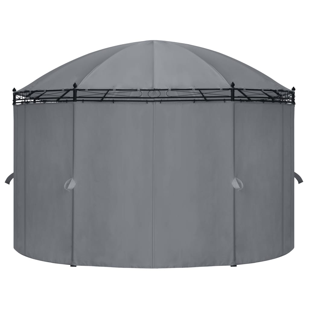 Gazebo con Tende 520x349x255 cm Antracite