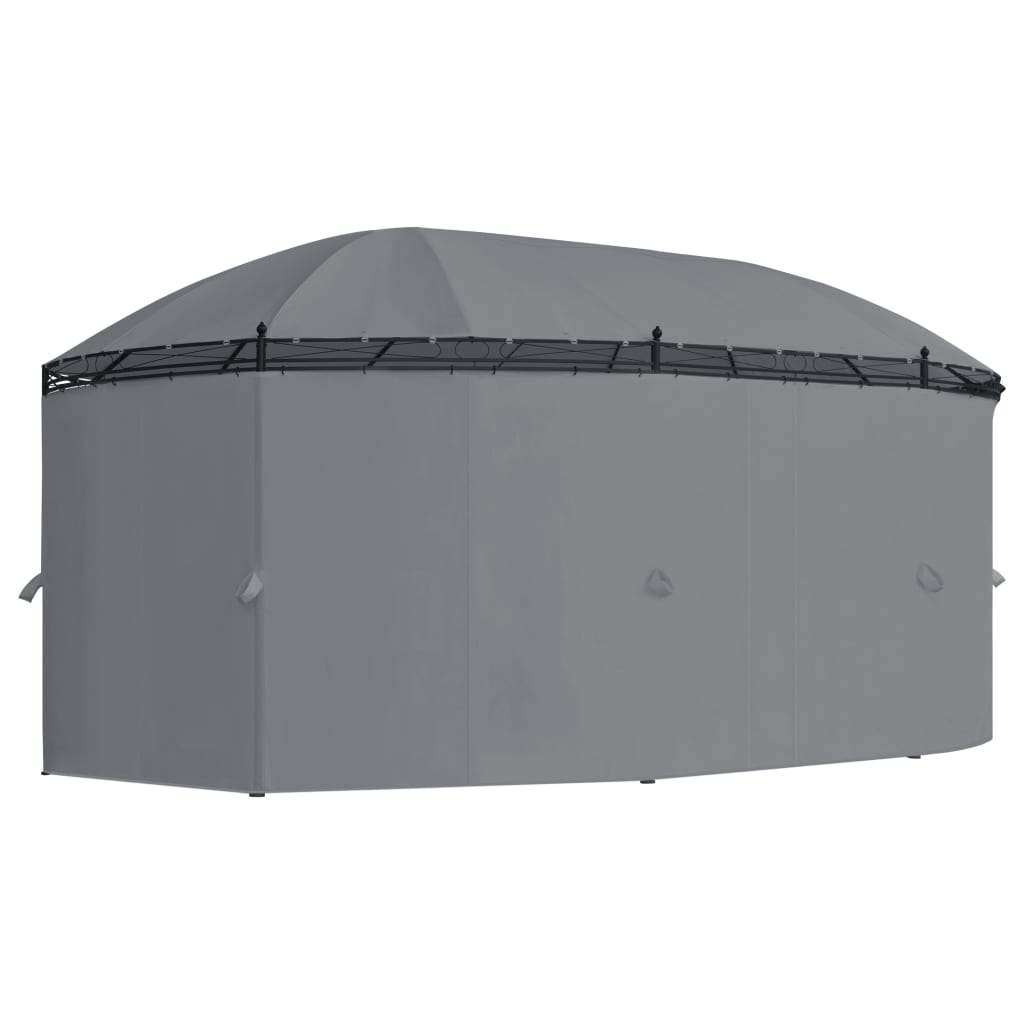 Gazebo con Tende 520x349x255 cm Antracite