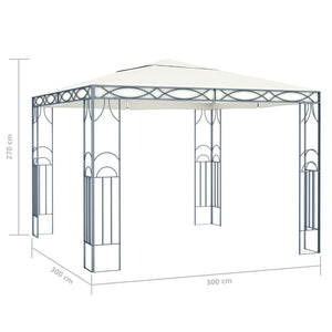 Gazebo 300x300 cm Crema