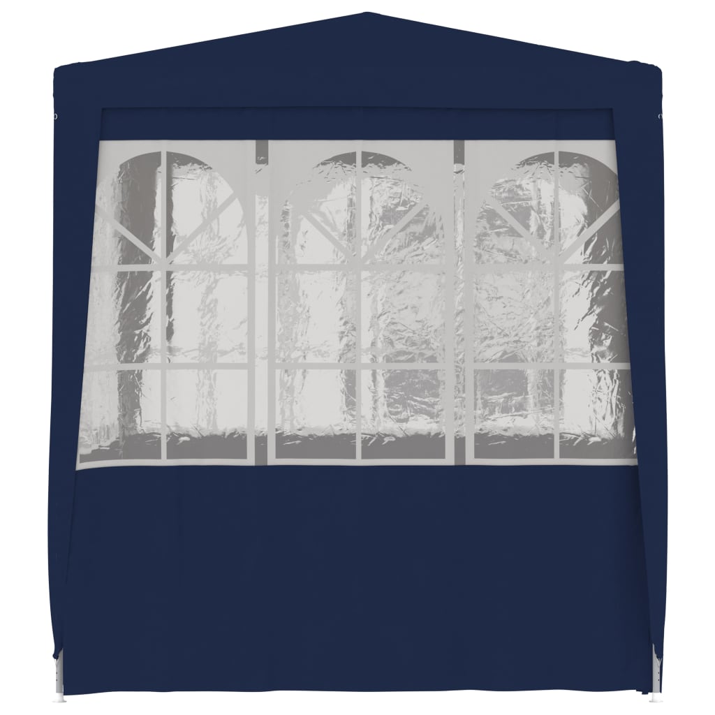 Gazebo Professionale con Pareti 2,5x2,5 m Blu 90 g/mq