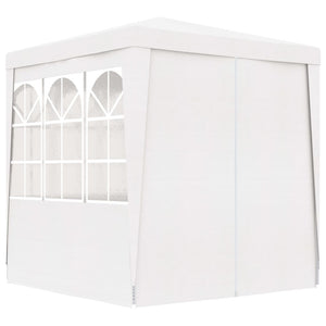 Gazebo Professionale con Pareti 2x2 m Bianco 90 g/mq