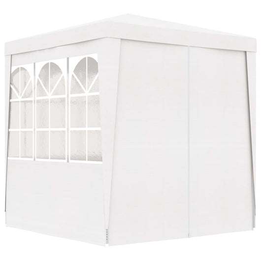 Gazebo Professionale con Pareti 2x2 m Bianco 90 g/mq