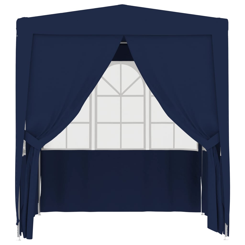 Gazebo Professionale con Pareti 2,5x2,5 m Blu 90 g/mq