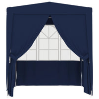 Gazebo Professionale con Pareti 2,5x2,5 m Blu 90 g/mq