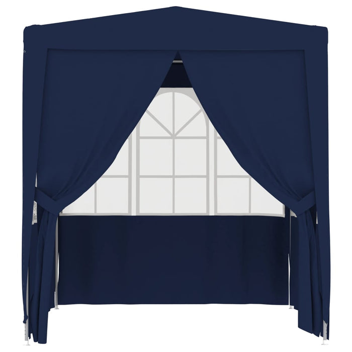 Gazebo Professionale con Pareti 2,5x2,5 m Blu 90 g/mq