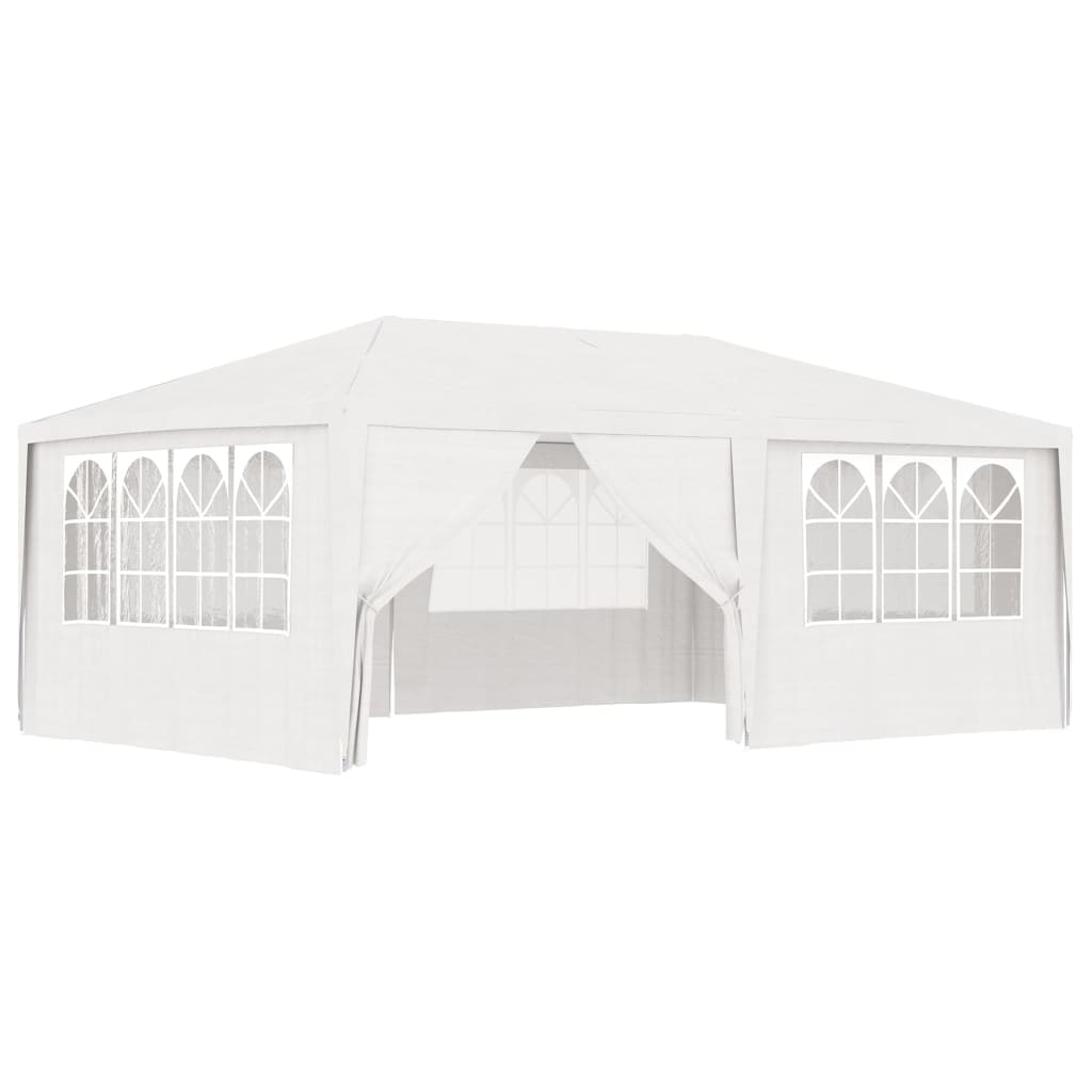 Gazebo Professionale con Pareti 4x6 m Bianco 90 g/mq