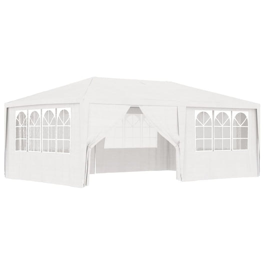 Gazebo Professionale con Pareti 4x6 m Bianco 90 g/mq