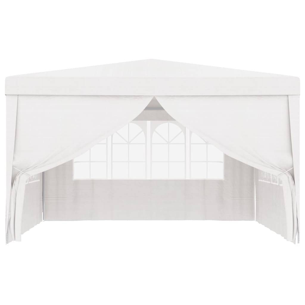 Gazebo Professionale con Pareti 4x4 m Bianco 90 g/mq