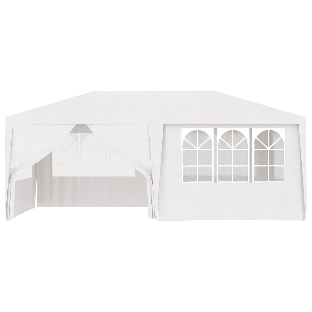 Gazebo Professionale con Pareti 4x6 m Bianco 90 g/mq