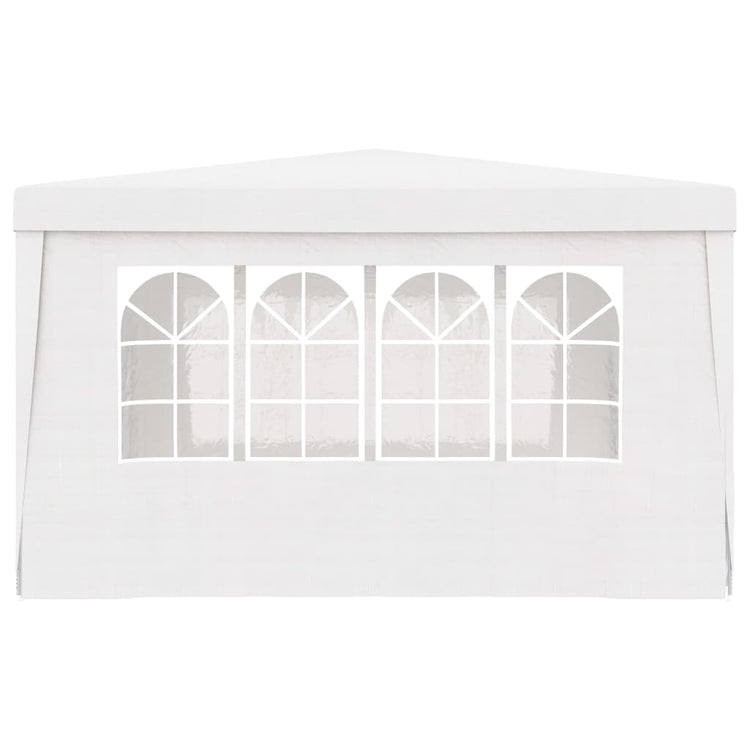 Gazebo Professionale con Pareti 4x4 m Bianco 90 g/mq