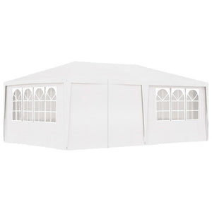 Gazebo Professionale con Pareti 4x6 m Bianco 90 g/mq