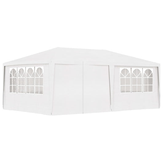 Gazebo Professionale con Pareti 4x6 m Bianco 90 g/mq