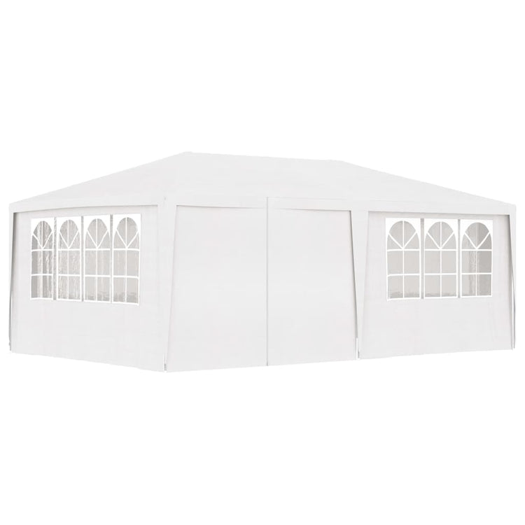 Gazebo Professionale con Pareti 4x6 m Bianco 90 g/mq