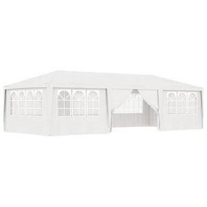 Gazebo Professionale con Pareti 4x9 m Bianco 90 g/mq