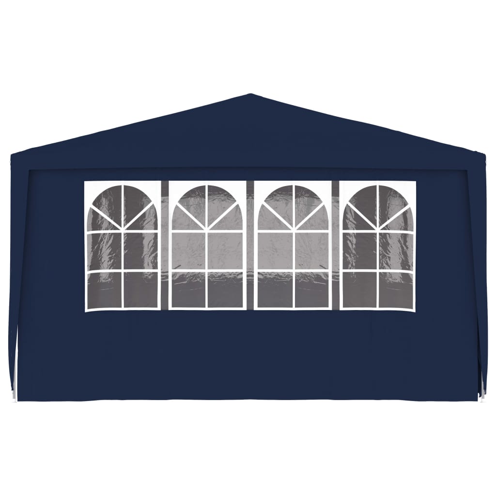 Gazebo Professionale con Pareti 4x6 m Blu 90 g/mq