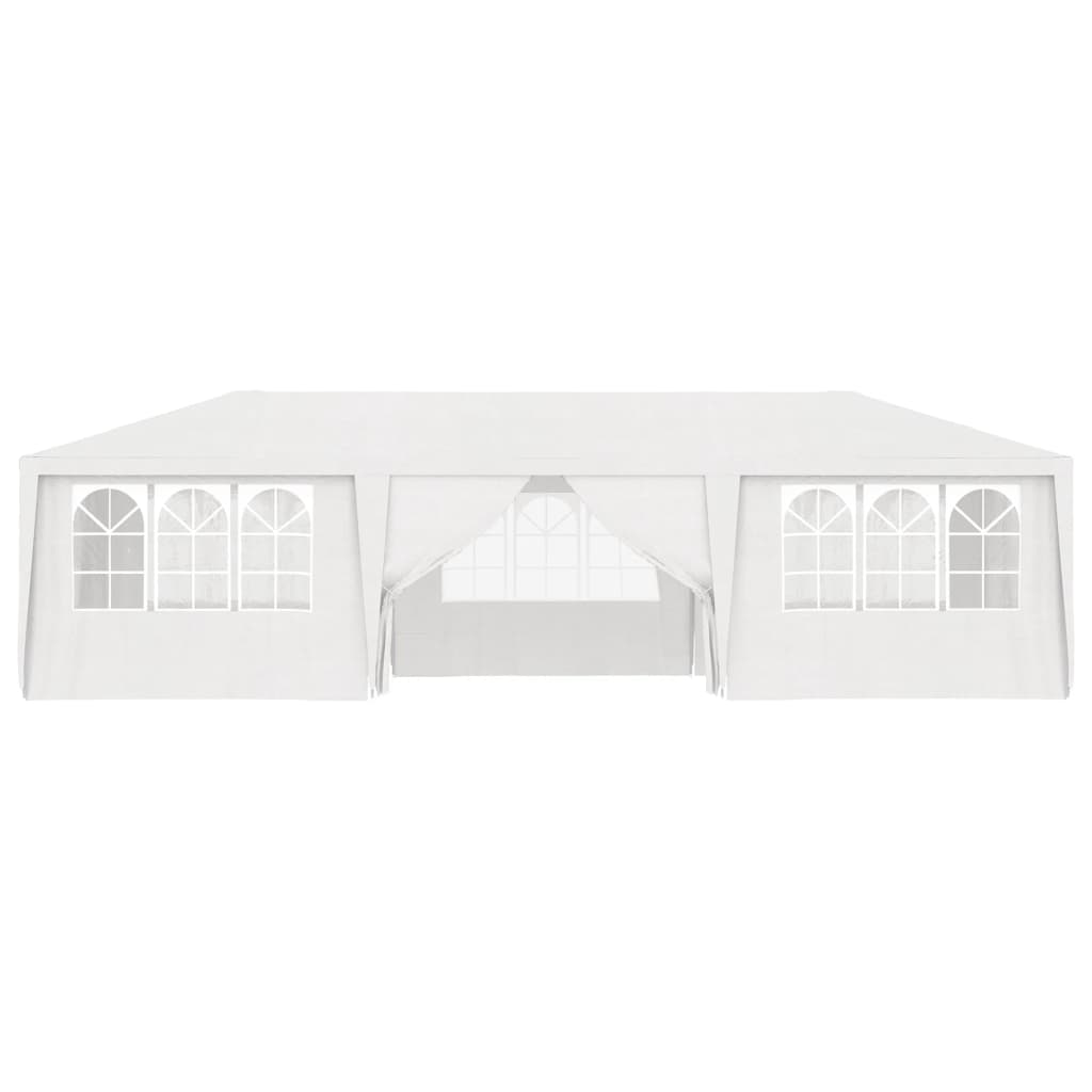 Gazebo Professionale con Pareti 4x9 m Bianco 90 g/mq