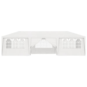 Gazebo Professionale con Pareti 4x9 m Bianco 90 g/mq