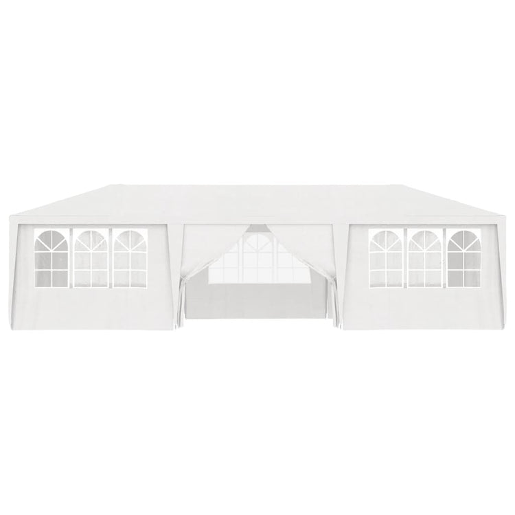 Gazebo Professionale con Pareti 4x9 m Bianco 90 g/mq