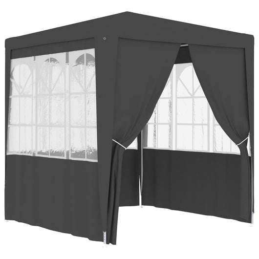 Gazebo Professionale con Pareti 2x2 m Antracite 90 g/mq