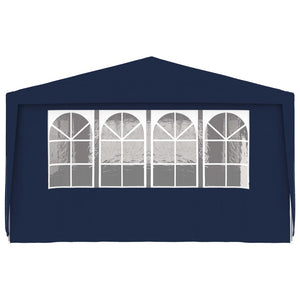 Gazebo Professionale con Pareti 4x9 m Blu 90 g/mq