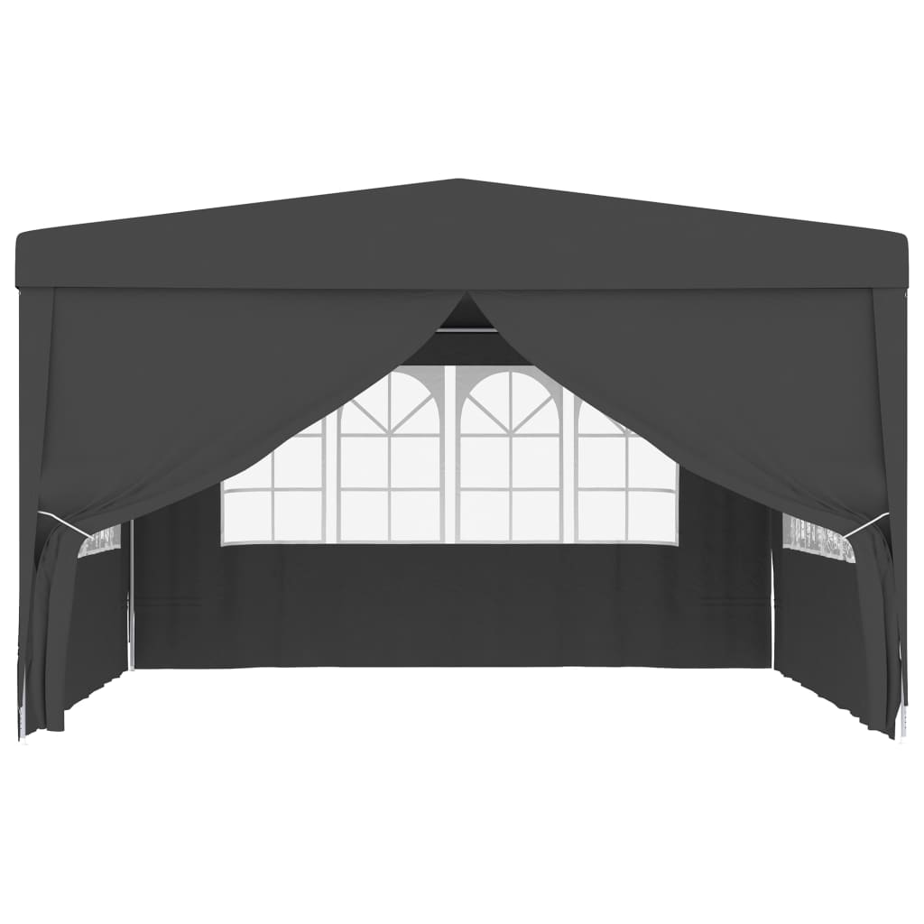 Gazebo Professionale con Pareti 4x4 m Antracite 90 g/mq