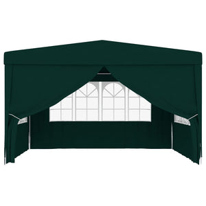 Gazebo Professionale con Pareti 4x4 m Verde 90 g/mq