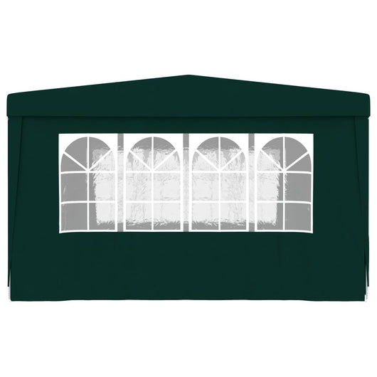 Gazebo Professionale con Pareti 4x4 m Verde 90 g/mq