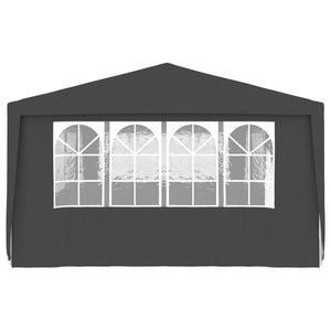 Gazebo Professionale con Pareti 4x9 m Antracite 90 g/mq