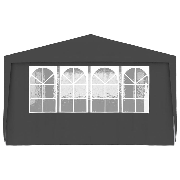 Gazebo Professionale con Pareti 4x9 m Antracite 90 g/mq