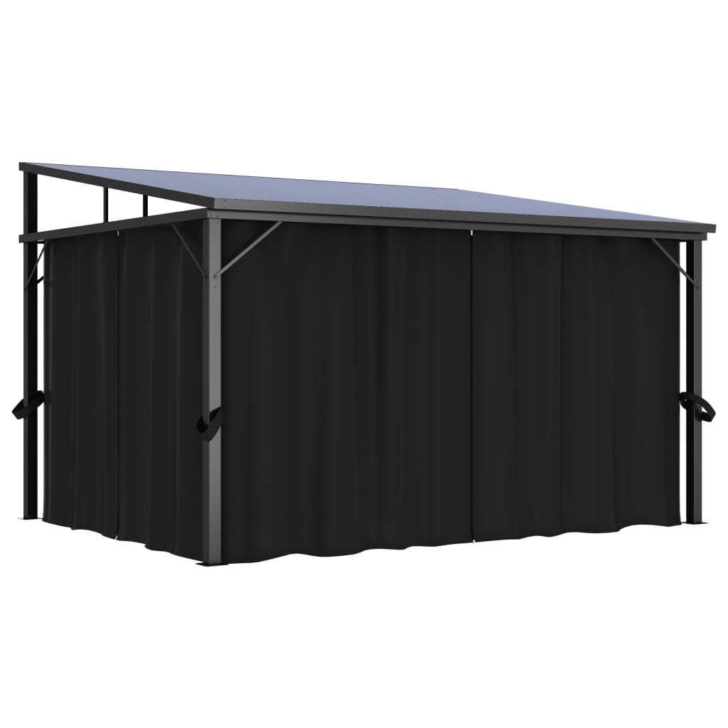 Gazebo con Tenda 405x294x244 cm Antracite