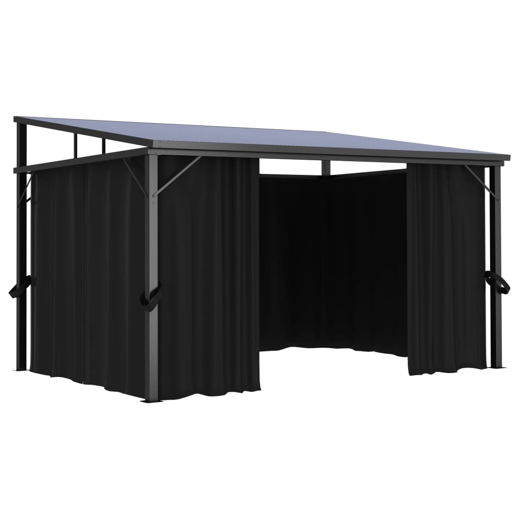 Gazebo con Tenda 405x294x244 cm Antracite