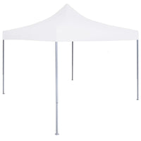 Gazebo Professionale Pieghevole 3x3m Acciaio Bianco