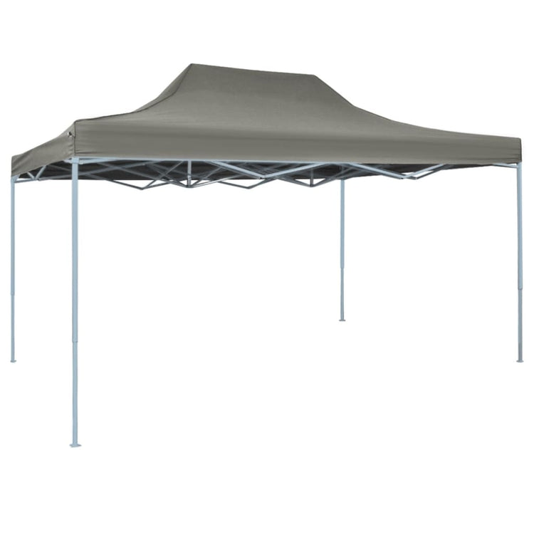 Gazebo Professionale Pieghevole 3x4m in Acciaio Antracite