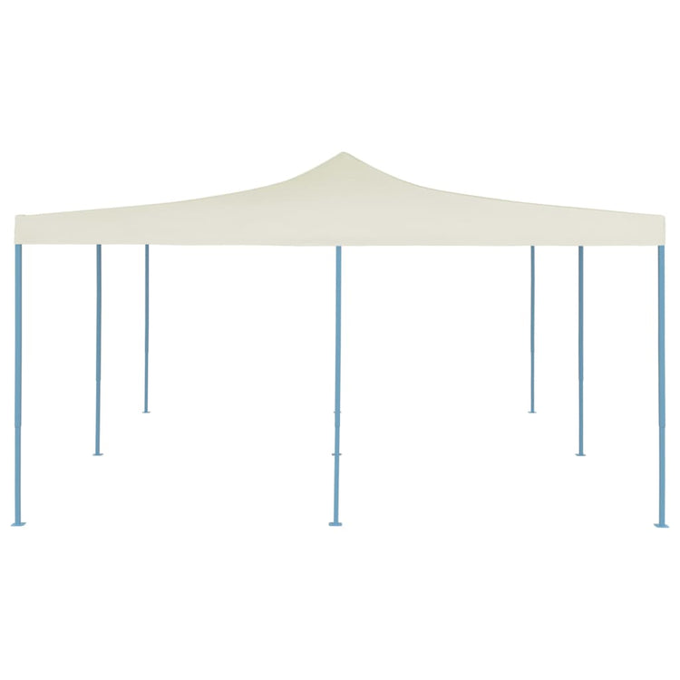 Gazebo Pieghevole 5x5 m Crema