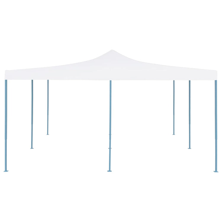 Gazebo Pieghevole 5x5 m Bianco