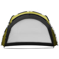 Tenda per Feste con LED e 4 Pareti 3,6x3,6x2,3 m Verde