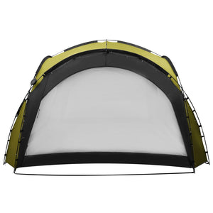 Tenda per Feste con LED e 4 Pareti 3,6x3,6x2,3 m Verde