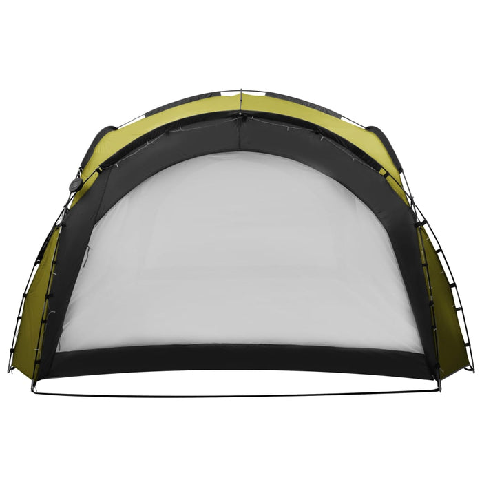 Tenda per Feste con LED e 4 Pareti 3,6x3,6x2,3 m Verde