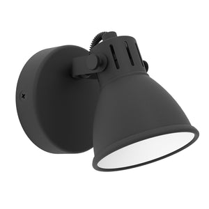 Spot Moderno Seras 2 In Acciaio Nero 1 Luce Gu10 3W Ip20