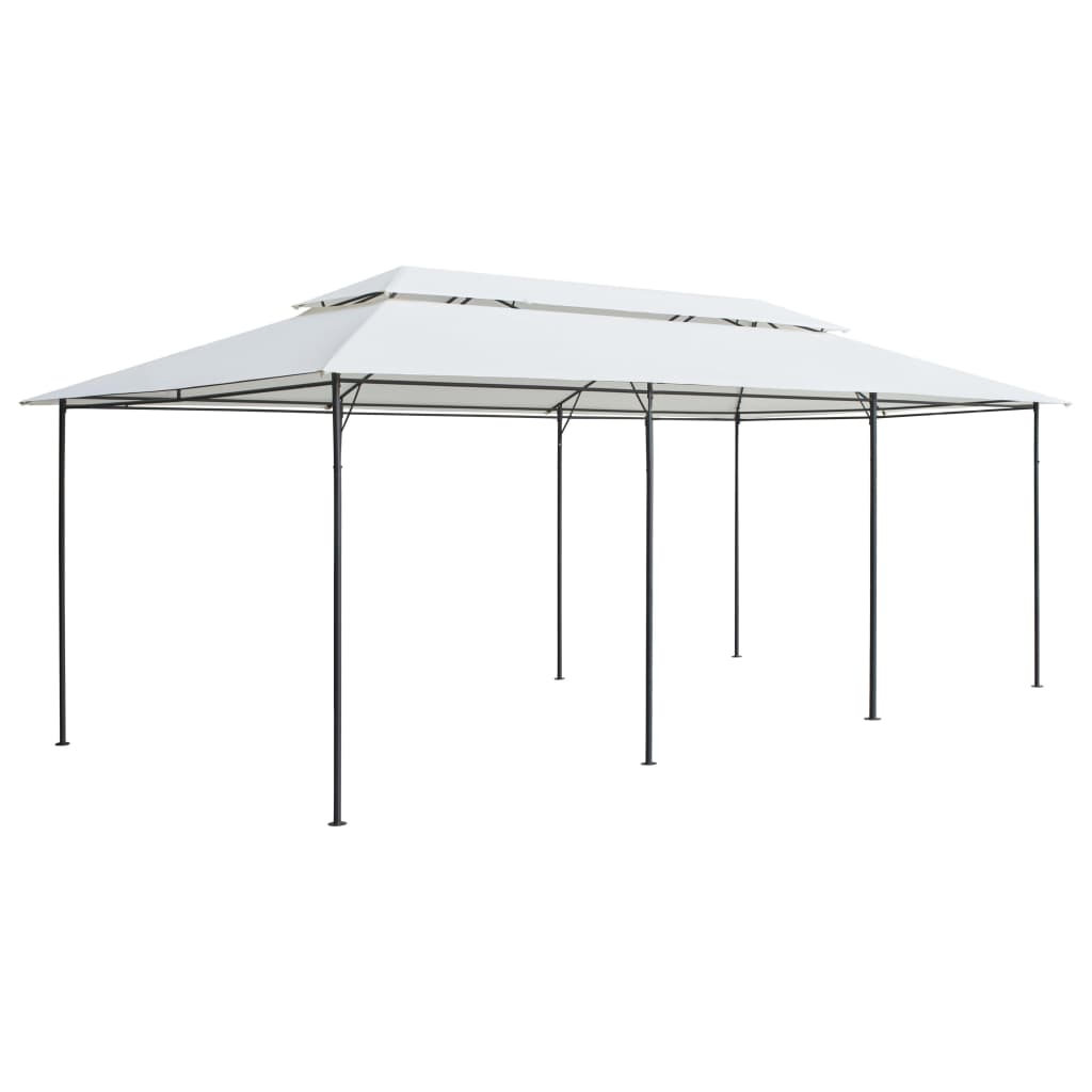 Gazebo 600x298x270 cm Bianco 180g/mq