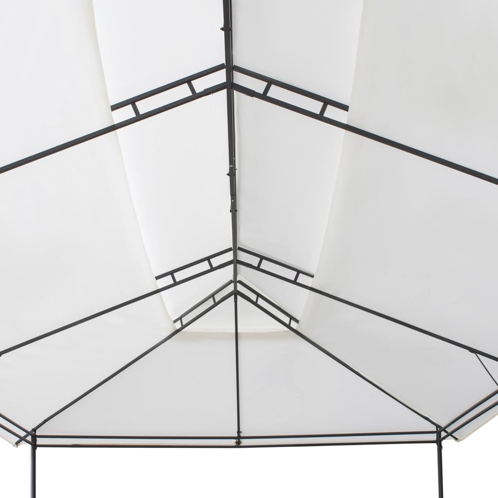 Gazebo 600x298x270 cm Bianco 180g/mq