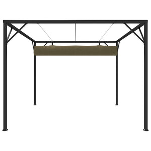 Gazebo da Giardino con Tetto Retrattile 3x3 m Talpa 180 g/mq